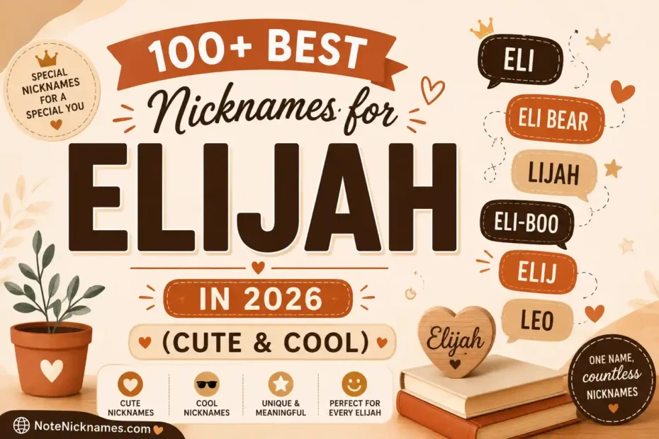 100+ Best Nicknames for Elijah in 2026 (Cute & Cool)