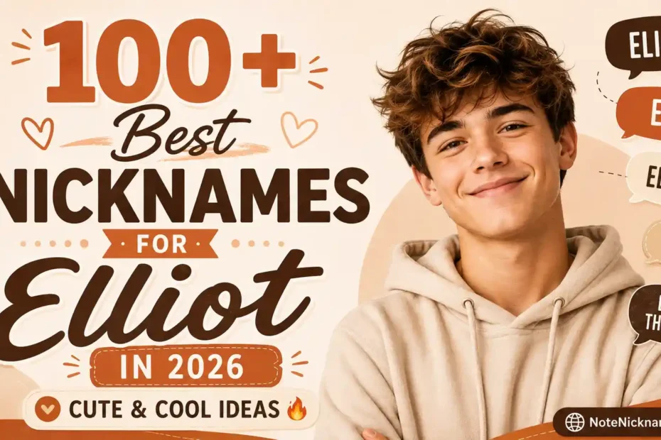 100+ Best Nicknames for Elliot in 2026 Cute & Cool Ideas🔥