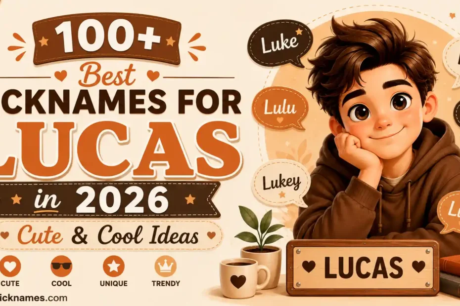 100+ Best Nicknames for Lucas in 2026 Cute & Cool Ideas