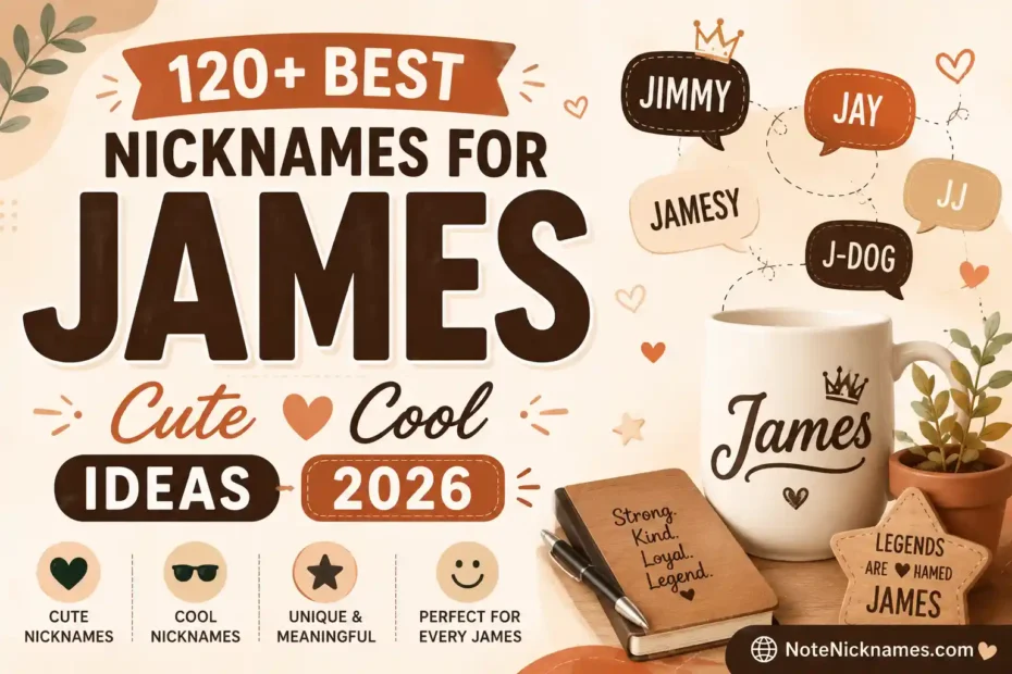 120+ Best Nicknames for James Cute Cool Ideas 2026