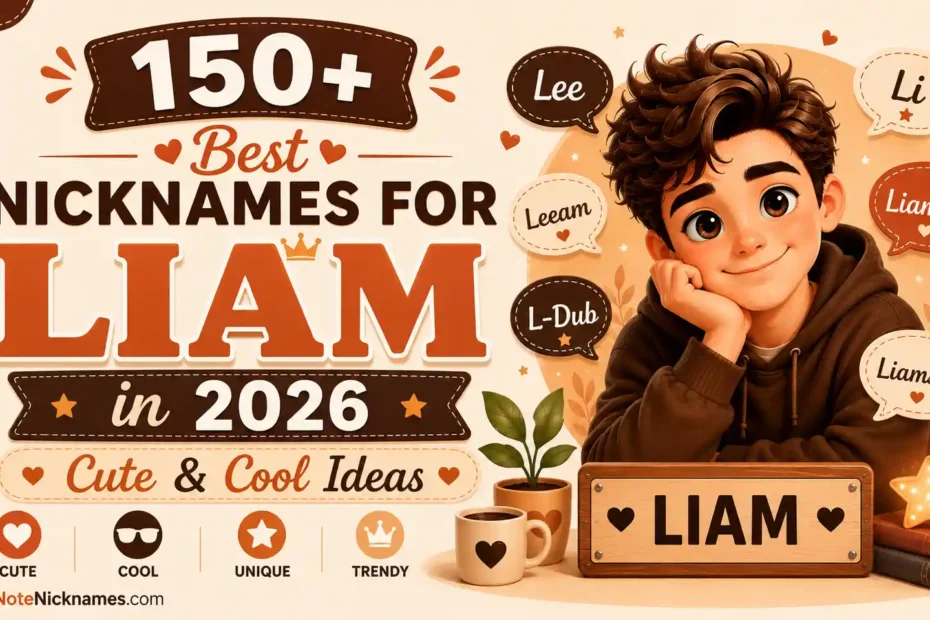 150+ Best Nicknames for Liam in 2026 Cute & Cool Ideas
