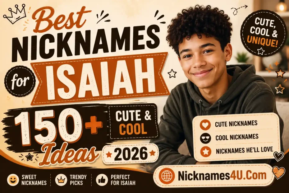 Best Nicknames for Isaiah 150+ Cute & Cool Ideas 2026