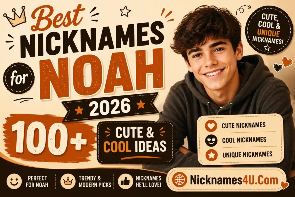 Best Nicknames for Noah 2026 100+ Cute & Cool Ideas