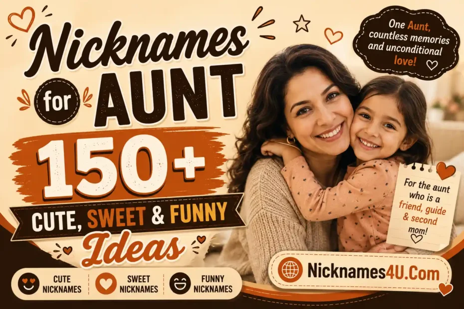 Nicknames for Aunt 150+ Cute, Sweet & Funny Ideas
