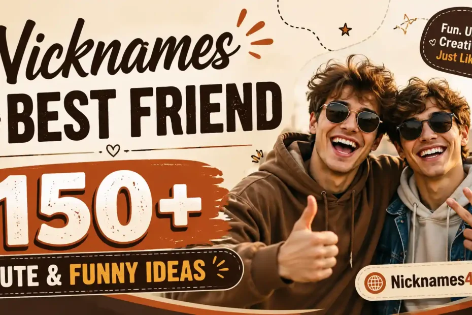 Nicknames for Best Friend 150+ Cute & Funny Ideas