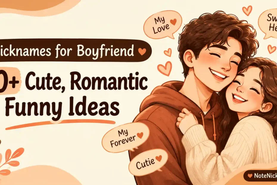 Nicknames for Boyfriend 150+ Cute, Romantic & Funny Ideas