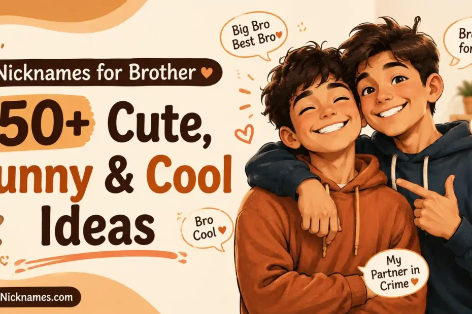 Nicknames for Brother 150+ Cute, Funny & Cool Ideas
