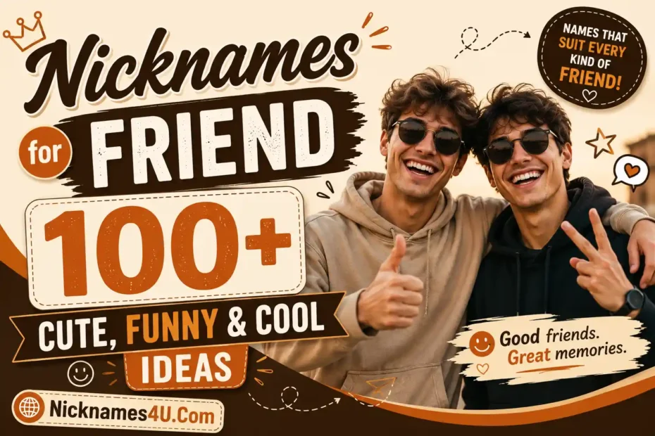 Nicknames for Friend 100+ Cute, Funny & Cool Ideas