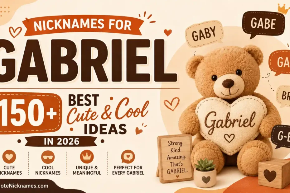 Nicknames for Gabriel 150+ Best Cute & Cool Ideas in 2026