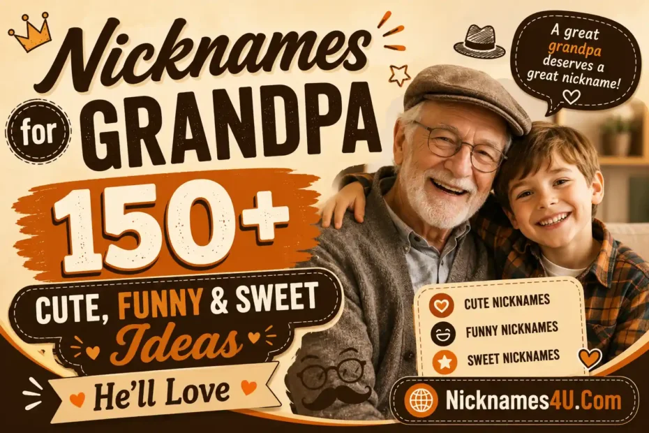 Nicknames for Grandpa 150+ Cute, Funny & Sweet Ideas He’ll Love