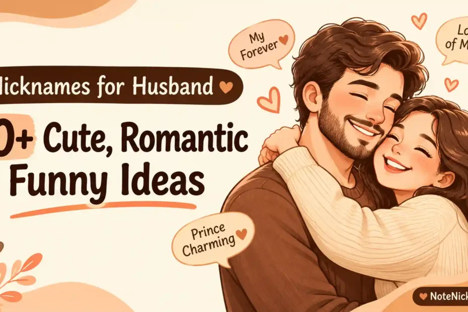 Nicknames for Husband 150+ Cute, Romantic & Funny Ideas