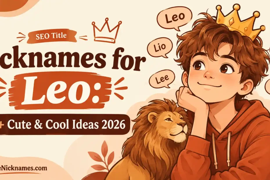 Nicknames for Leo 150+ Cute & Cool Ideas 2026
