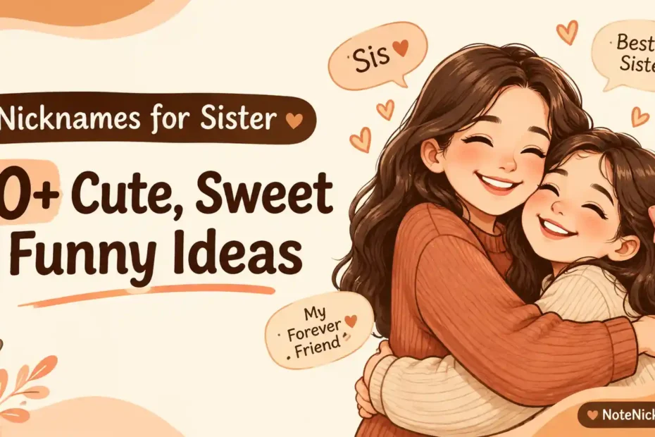 Nicknames for Sister 150+ Cute, Sweet & Funny Ideas