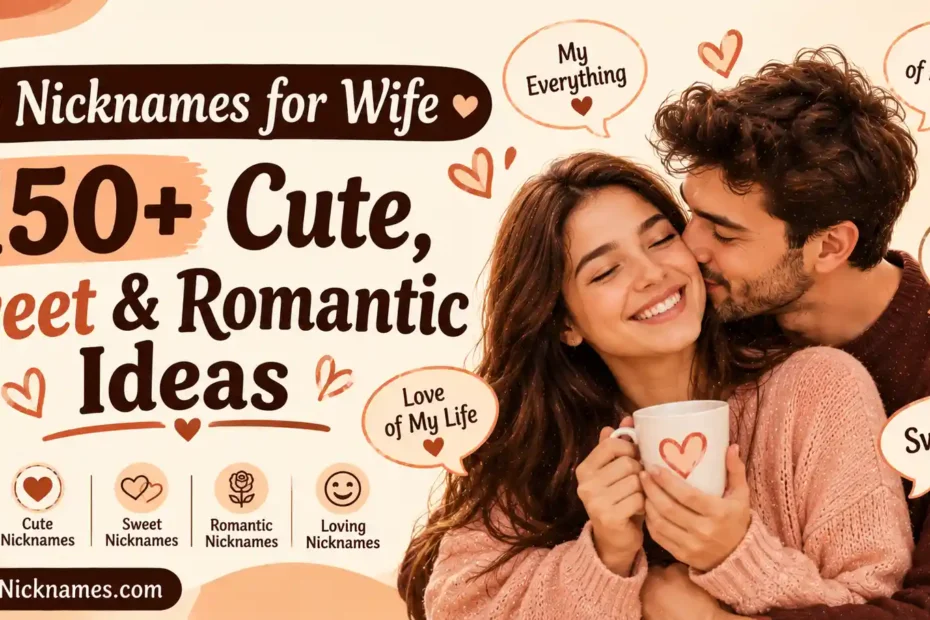 Nicknames for Wife 150+ Cute, Sweet & Romantic Ideas