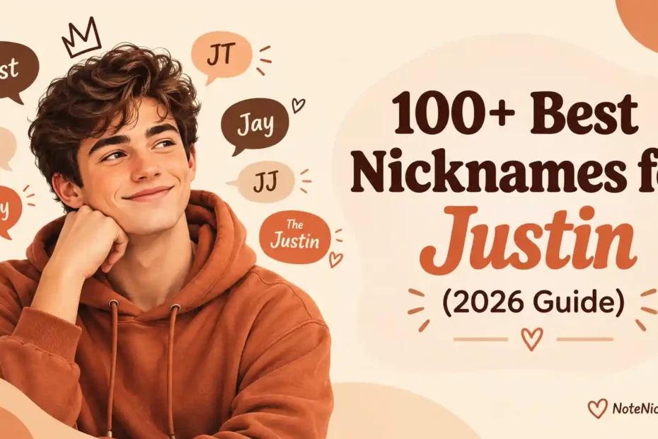 100+ Best Nicknames for Justin (2026 Guide)