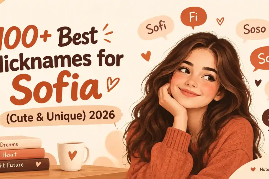 100+ Best Nicknames for Sofia (Cute & Unique) 2026