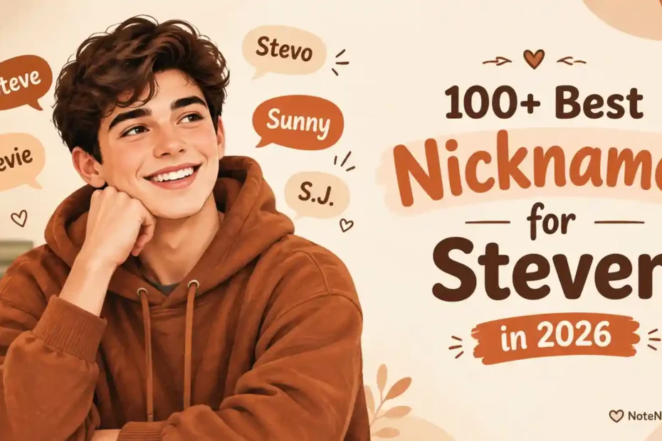 100+ Best Nicknames for Steven in 2026