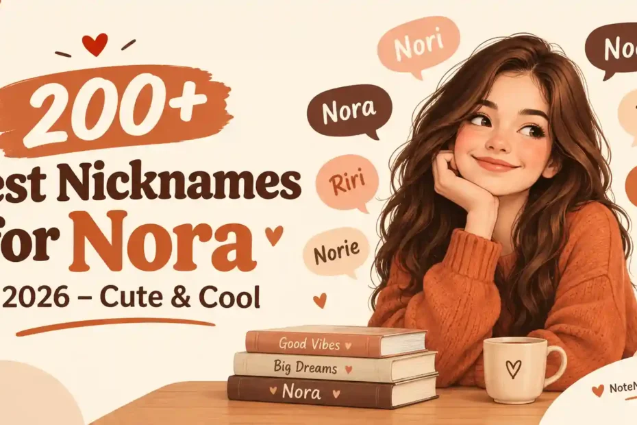 200+ Best Nicknames for Nora in 2026 – Cute & Cool