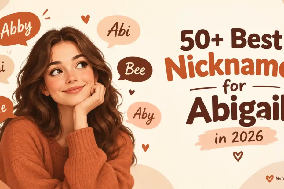 50+ Best Nicknames for Abigail in 2026
