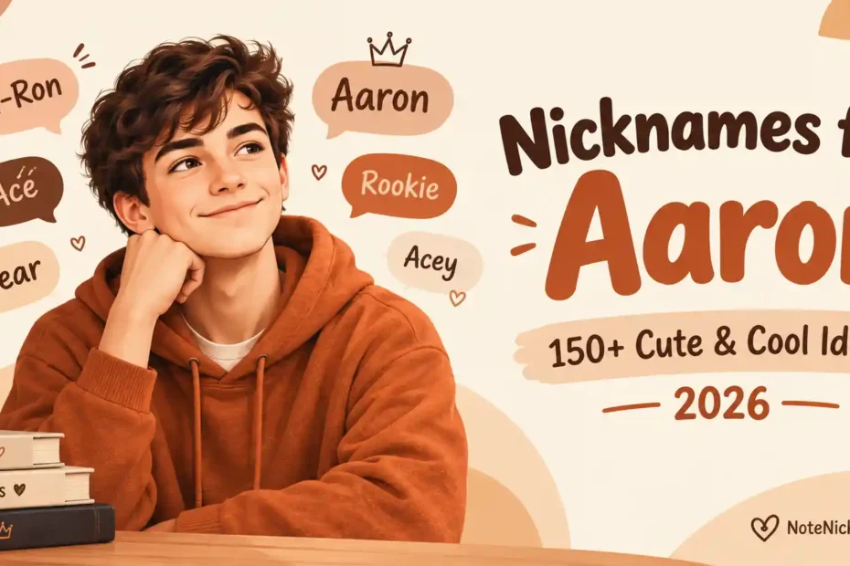 Nicknames for Aaron 150+ Cute & Cool Ideas 2026