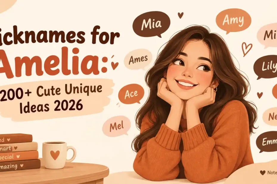 Nicknames for Amelia 200+ Cute Unique Ideas 2026