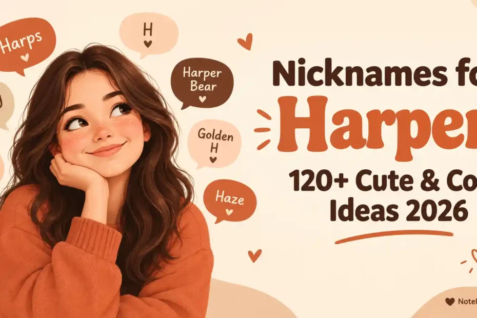 Nicknames for Harper 120+ Cute & Cool Ideas 2026