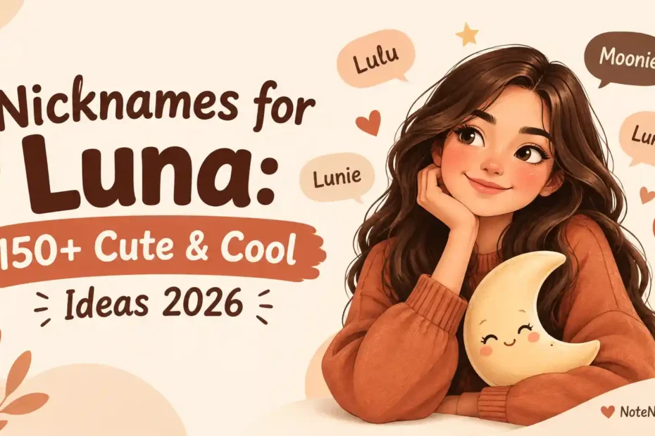 Nicknames for Luna 150+ Cute & Cool Ideas 2026