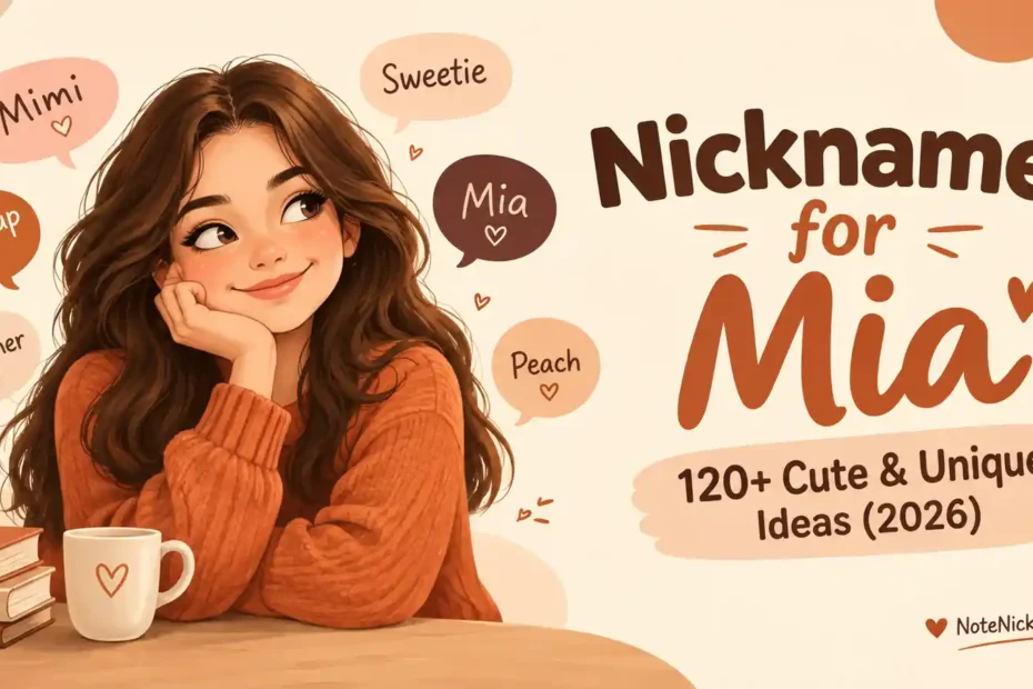 Nicknames for Mia 120+ Cute & Unique Ideas (2026)