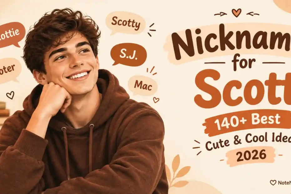 Nicknames for Scott 140+ Best Cute & Cool Ideas 2026