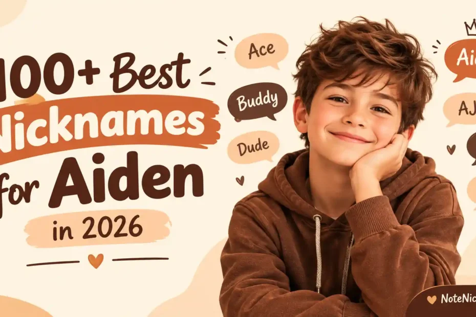 100+ Best Nicknames for Aiden in 2026