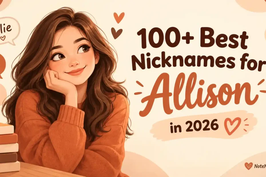 100+ Best Nicknames for Allison in 2026 💖