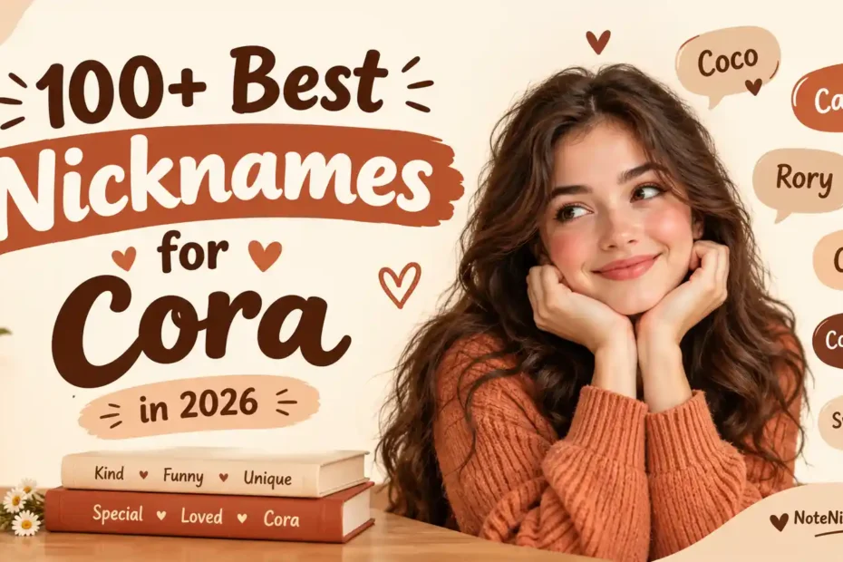 100+ Best Nicknames for Cora in 2026