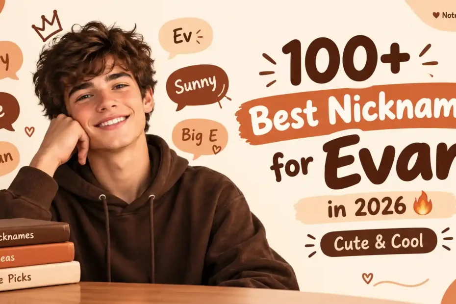 100+ Best Nicknames for Evan in 2026 🔥 Cute & Cool
