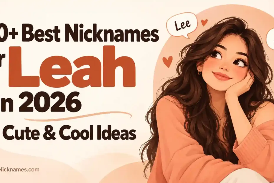 100+ Best Nicknames for Leah in 2026 – Cute & Cool Ideas