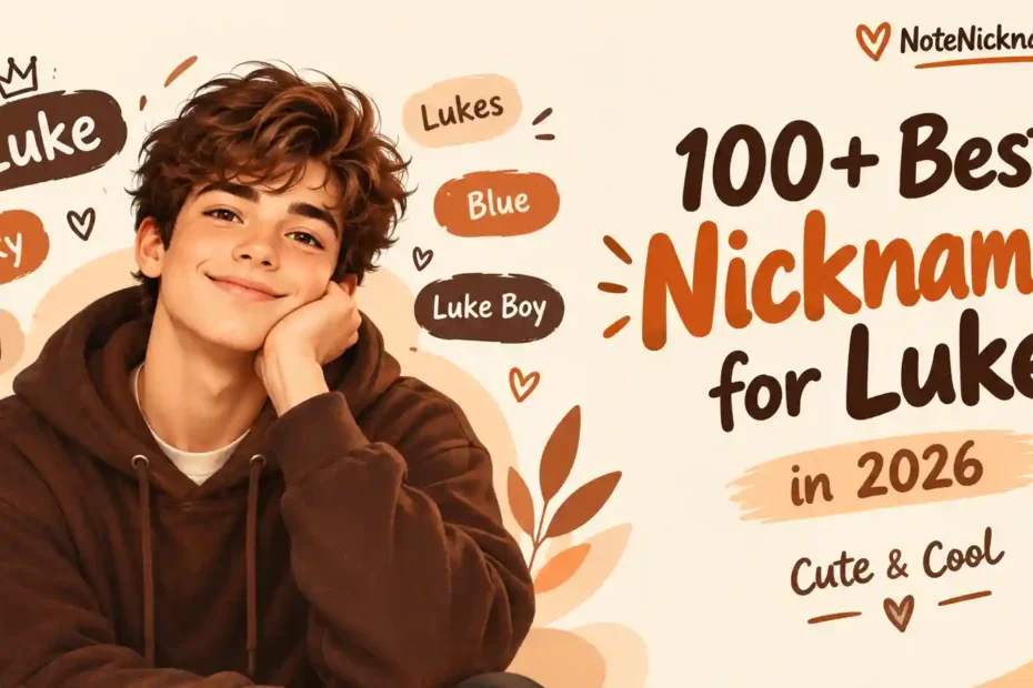 100+ Best Nicknames for Luke in 2026 Cute & Cool
