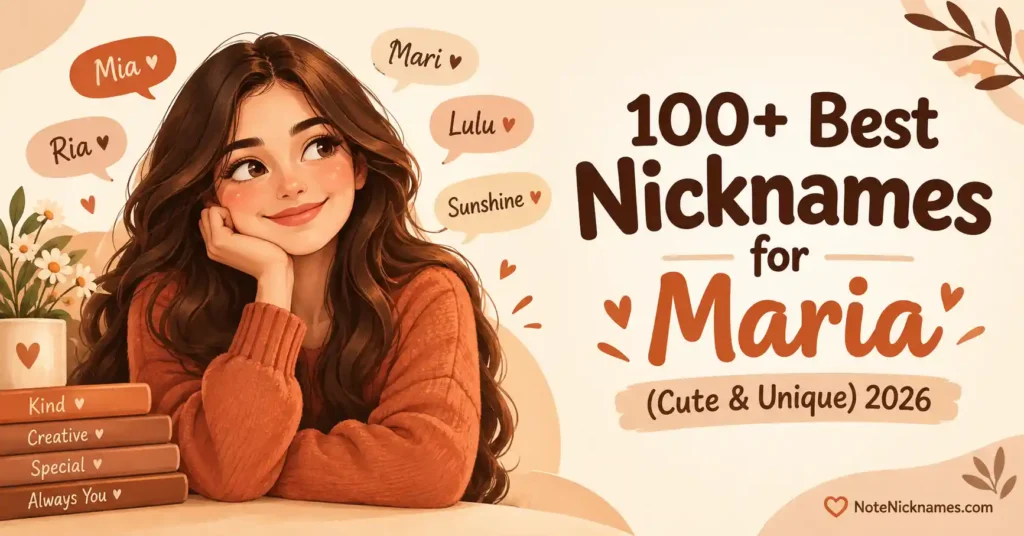100+ Best Nicknames for Maria (Cute & Unique) 2026