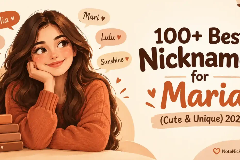 100+ Best Nicknames for Maria (Cute & Unique) 2026