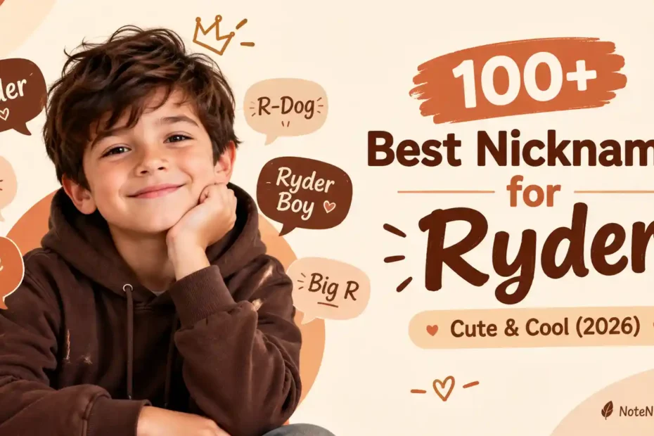 100+ Best Nicknames for Ryder – Cute & Cool (2026)