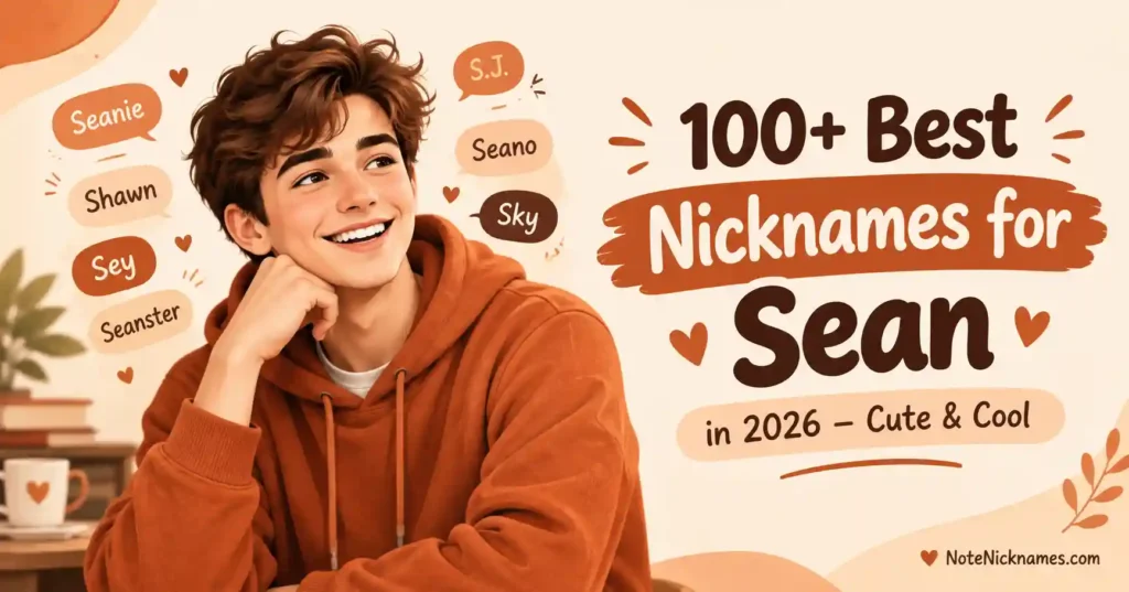 100+ Best Nicknames for Sean in 2026 – Cute & Cool