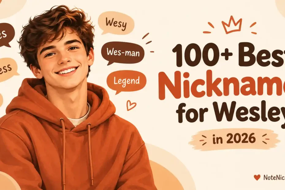 100+ Best Nicknames for Wesley in 2026