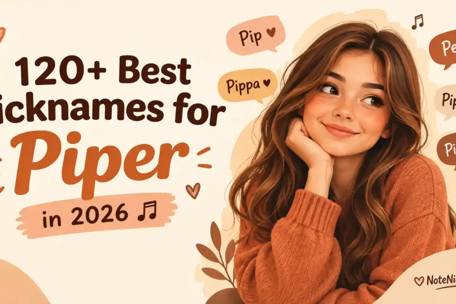120+ Best Nicknames for Piper in 2026 🎵
