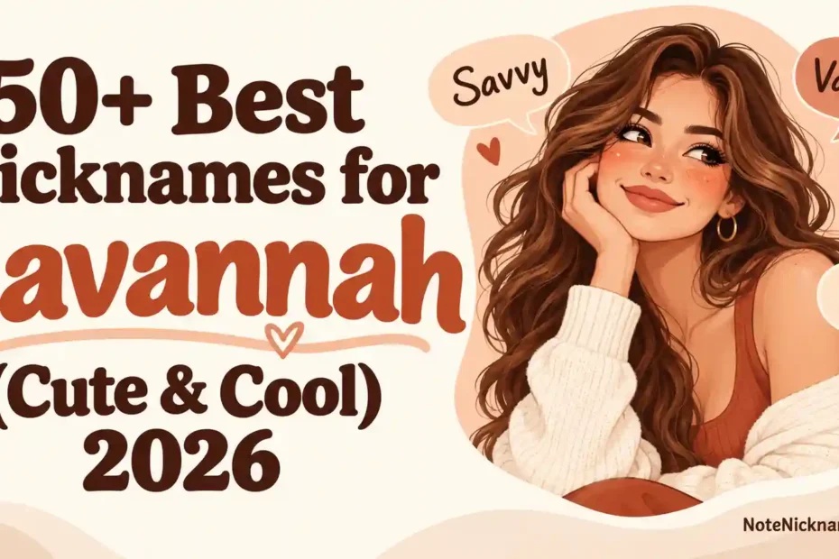150+ Best Nicknames for Savannah (Cute & Cool) 2026