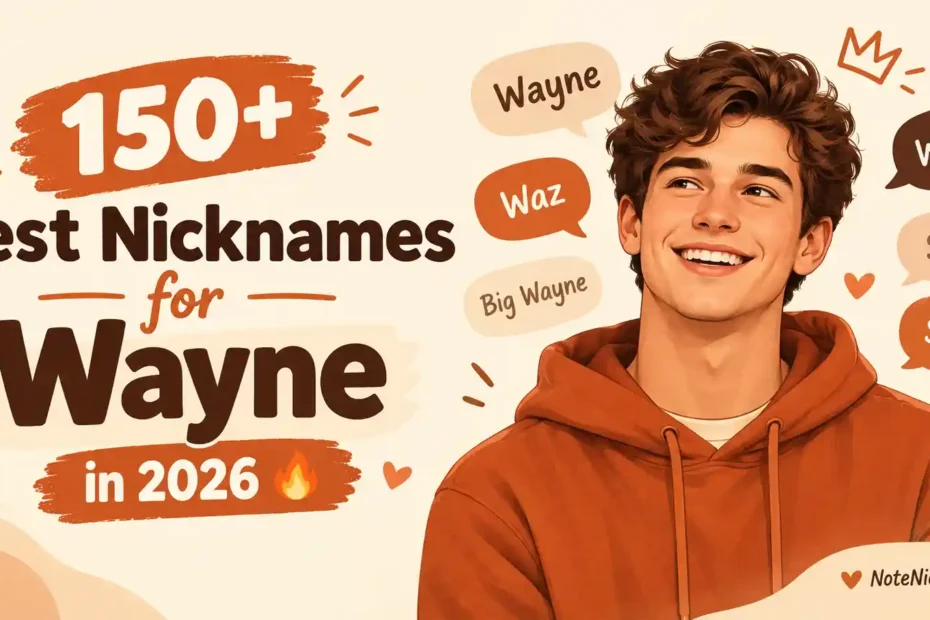 150+ Best Nicknames for Wayne in 2026 🔥