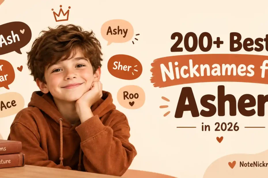 200+ Best Nicknames for Asher in 2026 ✨