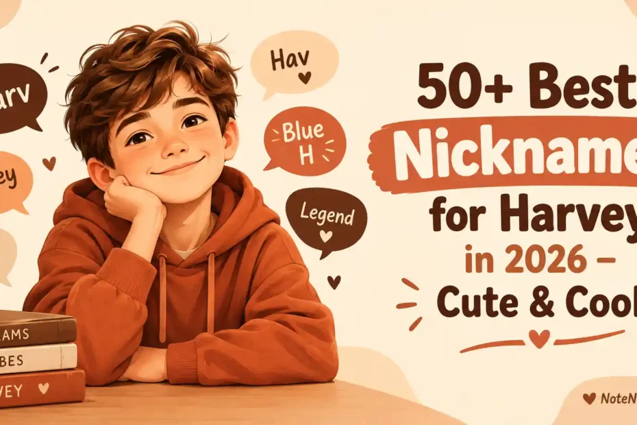 50+ Best Nicknames for Harvey in 2026 – Cute & Cool