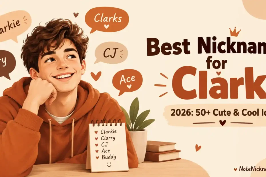 Best Nicknames for Clark 2026 50+ Cute & Cool Ideas