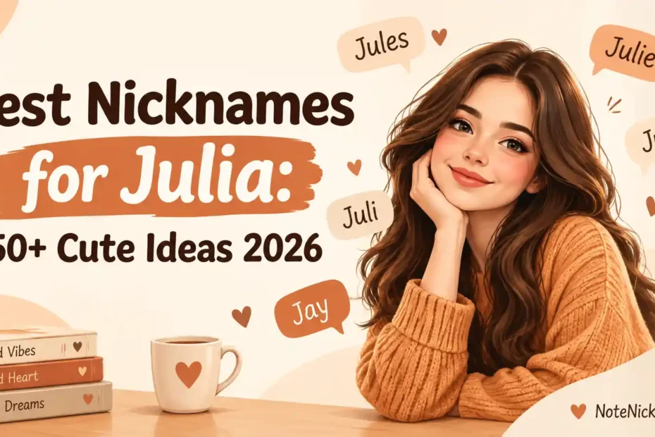Best Nicknames for Julia 150+ Cute Ideas 2026