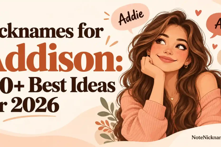Nicknames for Addison 150+ Best Ideas for 2026