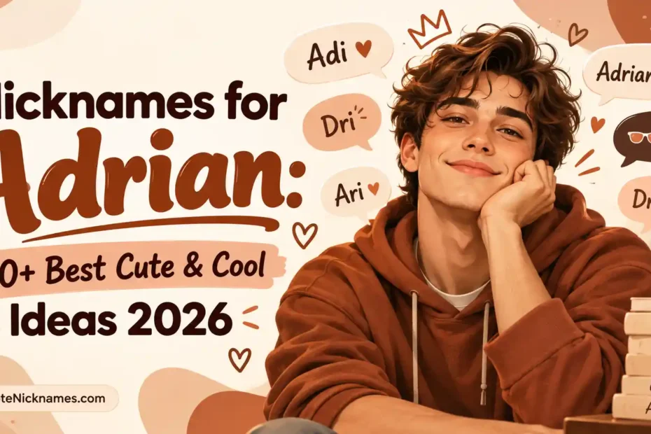 Nicknames for Adrian 150+ Best Cute & Cool Ideas 2026