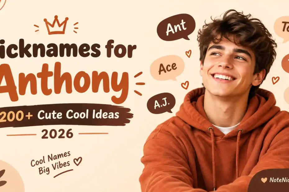 Nicknames for Anthony 200+ Cute Cool Ideas 2026